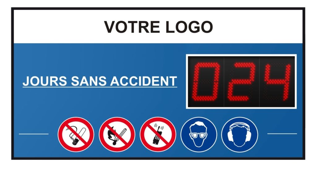 Panneau des jours sans accident