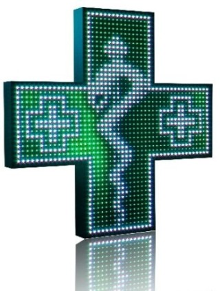 RGB25-5 croix de pharmacie led