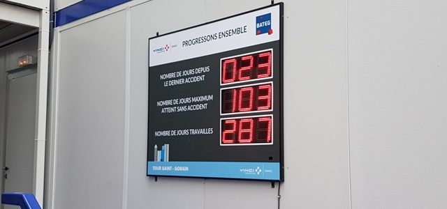 Afficheur du Nombre de Jours  sans Accident de Travail