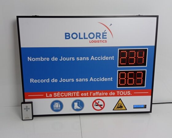 Panneau d’affichage sécurité