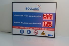 Bolloré Logistics - 6 Chiffres de 8cm