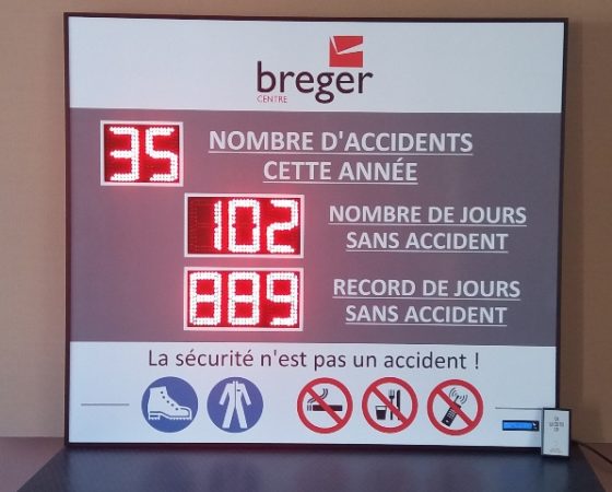 Afficheur du Nombre de Jours  sans Accident de Travail