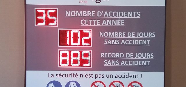 Afficheur du Nombre de Jours  sans Accident de Travail
