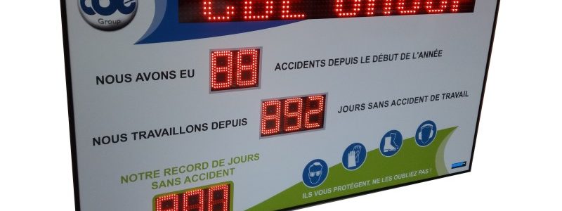 Panneau d’affichage sécurité