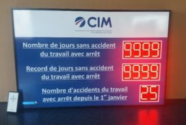 CIM - jours sans accident 10 digit 8cm