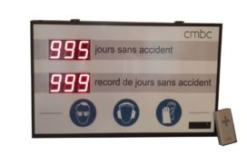 CMBC - jours sans accident - 6 digit 5.7cm