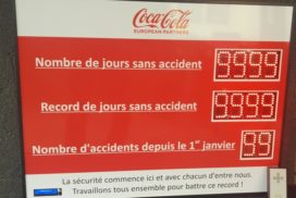 Coca-Cola - jours sans accident - 10 digit 8cm