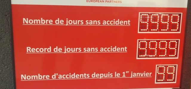 Panneau d’affichage sécurité