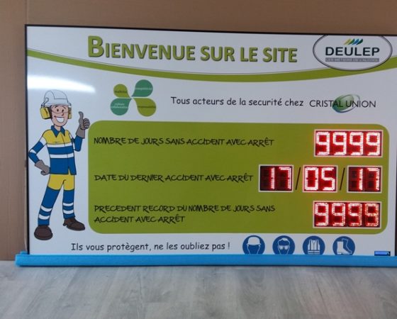 Panneau d’affichage sécurité