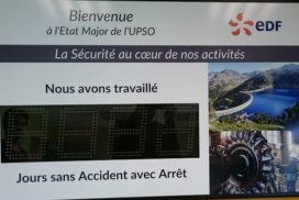 EDF - panneau jours sans accident - 4 digit 16cm