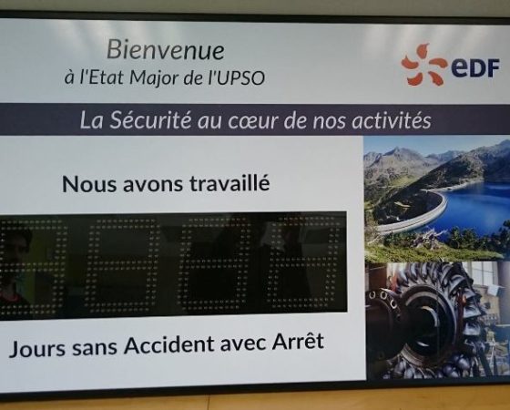 Panneau du Nombre de Jours sans Accident de Travail