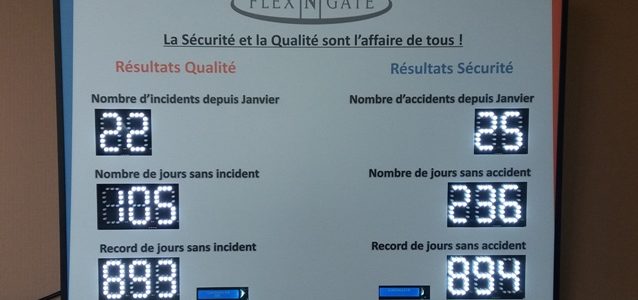 Panneau d’affichage sécurité