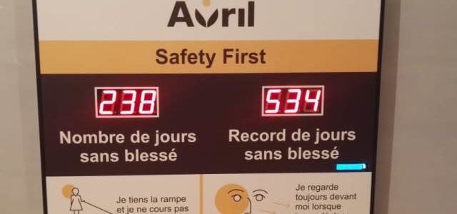 Panneau d’affichage sécurité