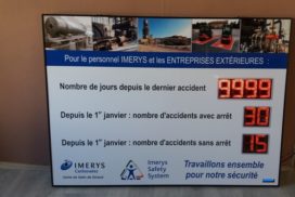 Imerys - jours sans accident- 8 digit 12cm