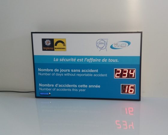 Affichage Nombre de jours sans accident