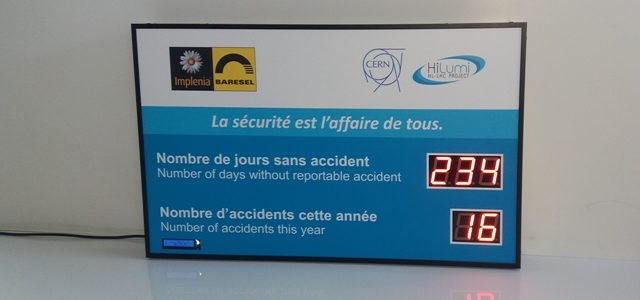 Affichage Nombre de jours sans accident