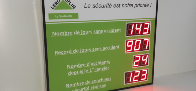 Affichage Nombre de jours sans accident