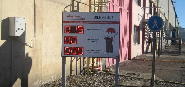 Afficheur du Nombre de Jours  sans Accident de Travail