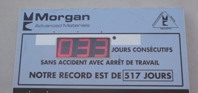 Panneau du Nombre de Jours sans Accident de Travail