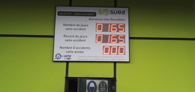 Panneau d’affichage sécurité