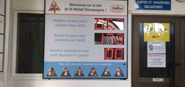 Panneau du Nombre de Jours sans Accident de Travail
