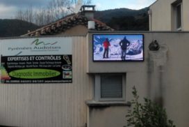 panneau lumineux de la communauté de communes des Pyrénées Audoises