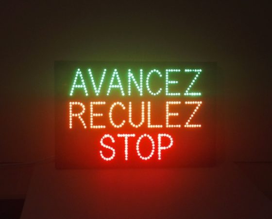 Caisson lumineux Avancez Reculez Stop