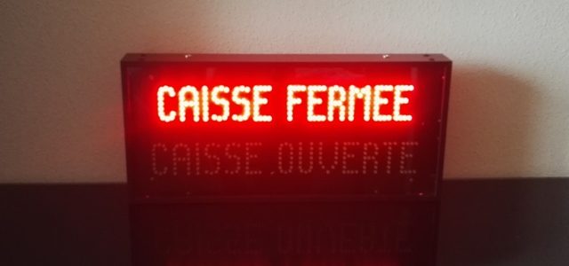 Caisson lumineux Caisse fermée