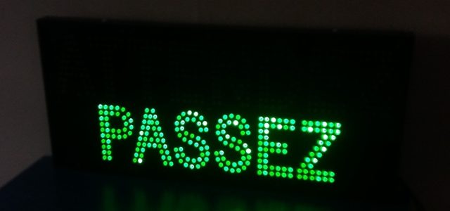 Caisson lumineux Passez
