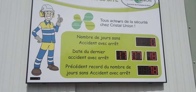 Panneau accident du travail