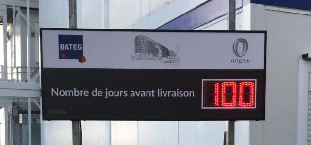 Panneau de décompte des jours