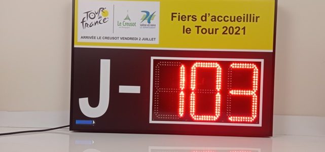 Compte à rebours 3 Chiffres de 24cm