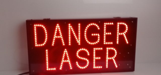 Caisson lumineux Danger Laser