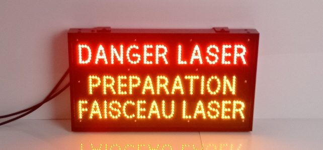 Caisson lumineux Préparation Faisceau Laser