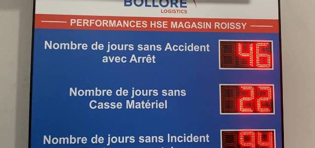 Nombre de jours sans accident ou incident
