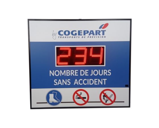 Affichage spécial accidents du travail