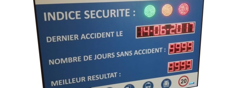 Panneau d’affichage sécurité