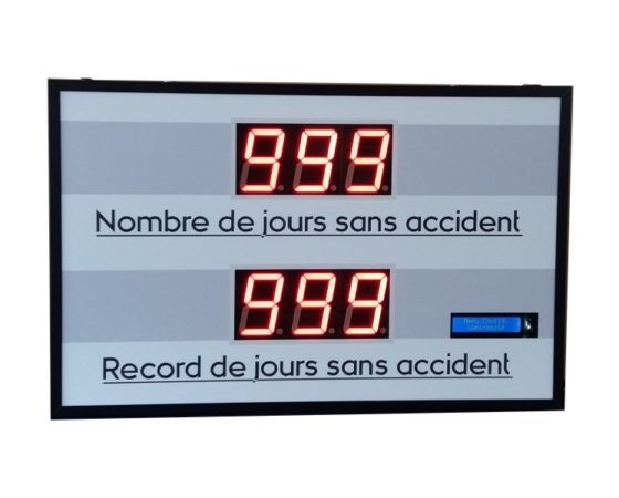 Panneau du Nombre de Jours sans Accident de Travail