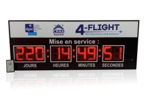 Panneau compte à rebours en chiffres de 12cm