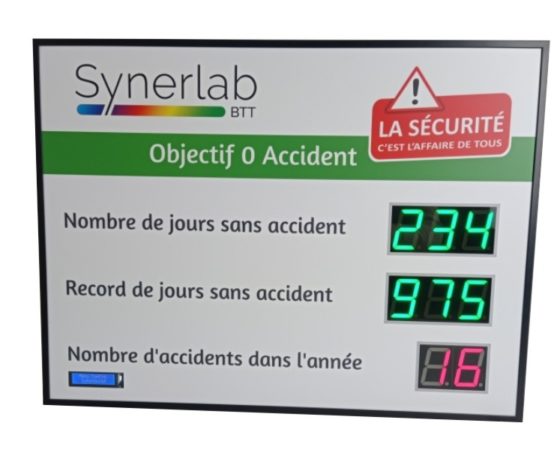 Affichage Nombre de jours sans accident