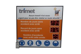 Trimet - Chiffres digitaux 8cm rouges