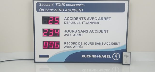 Comptage digital des jours sans accident