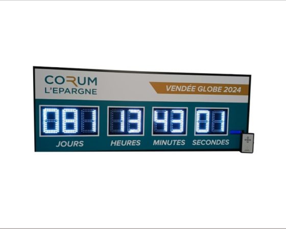 Panneau Compte à Rebours 9 Digit de 12cm