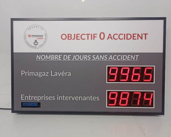 Affichage nombre de jours sans accident