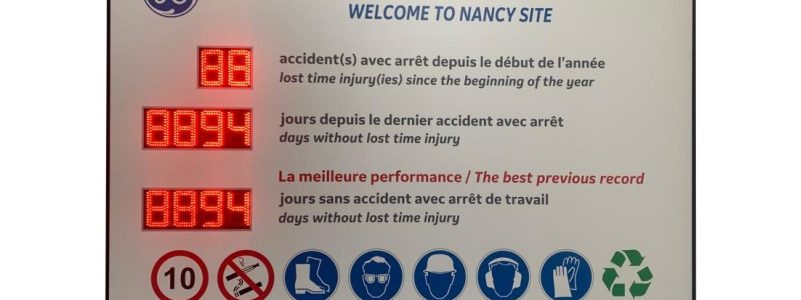 Affichage des accidents