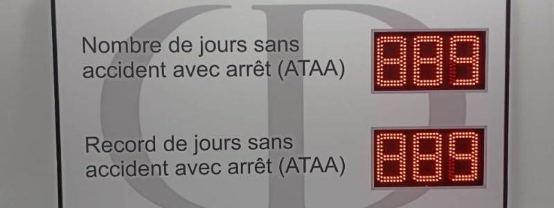 Panneau accident du travail