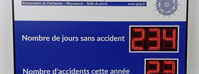 Affichage jours sans accident