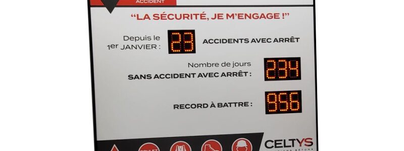 Panneau accident du travail