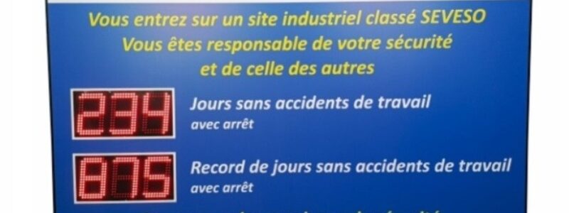 Nombre de jours sans accident du travail