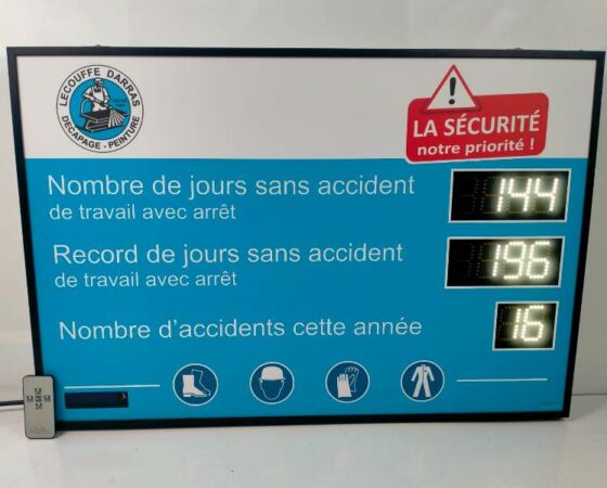 Panneau d’affichage accident du travail